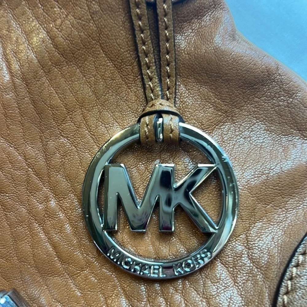 Vintage Y2K Michael Kors Crosby cognac, Large leather bag